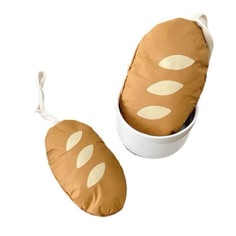 鹼水麵包折疊購物袋韓版簡約ins 風超市便攜大容量環保手提袋